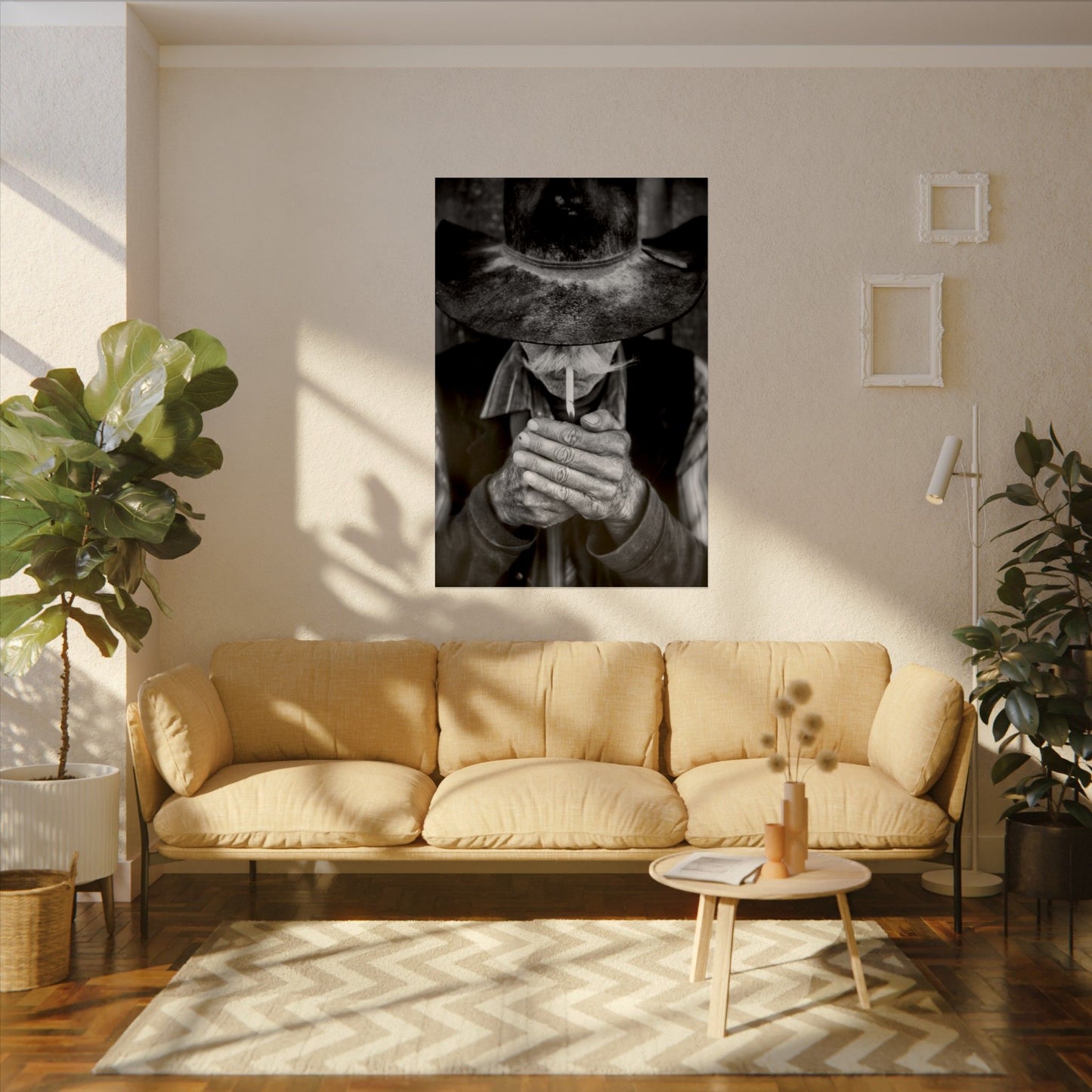 One More Draw – Western Textured Watercolor Matte Posters