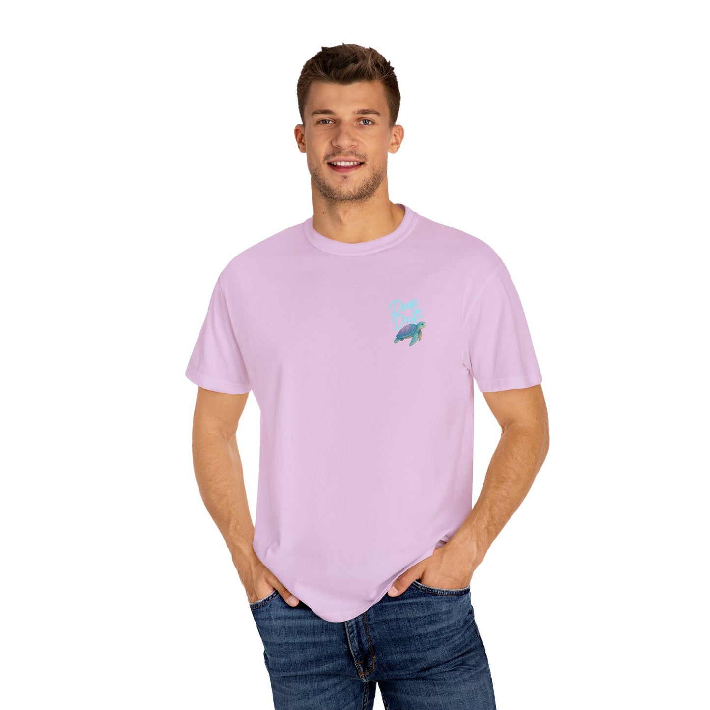 Turtle Deep Drift T-shirt, Hooked Horizon Co, Angler Gifts