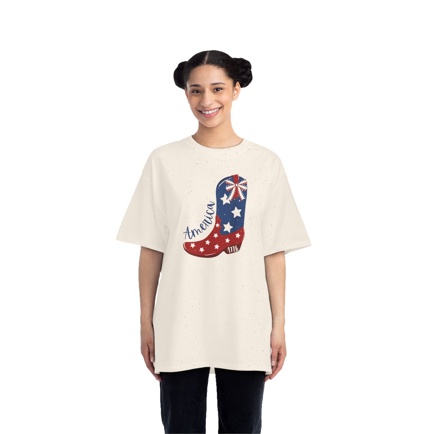 Patriotic Cowboy Boot T-Shirt | America 1776 Design, Fourth of July Shirt, Independence Day Tee, Memorial Day Top, Gift for Veterans