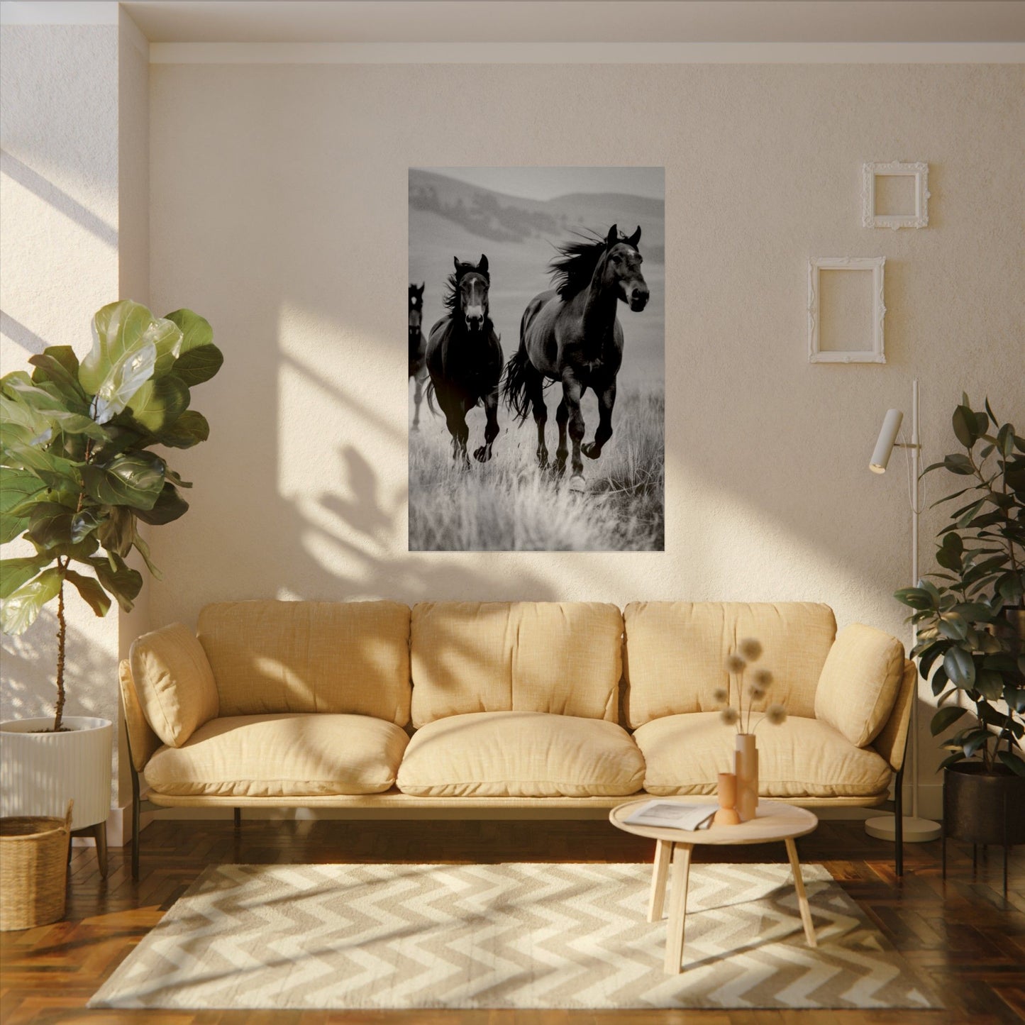 Running With Focus – Western Textured Watercolor Matte Posters