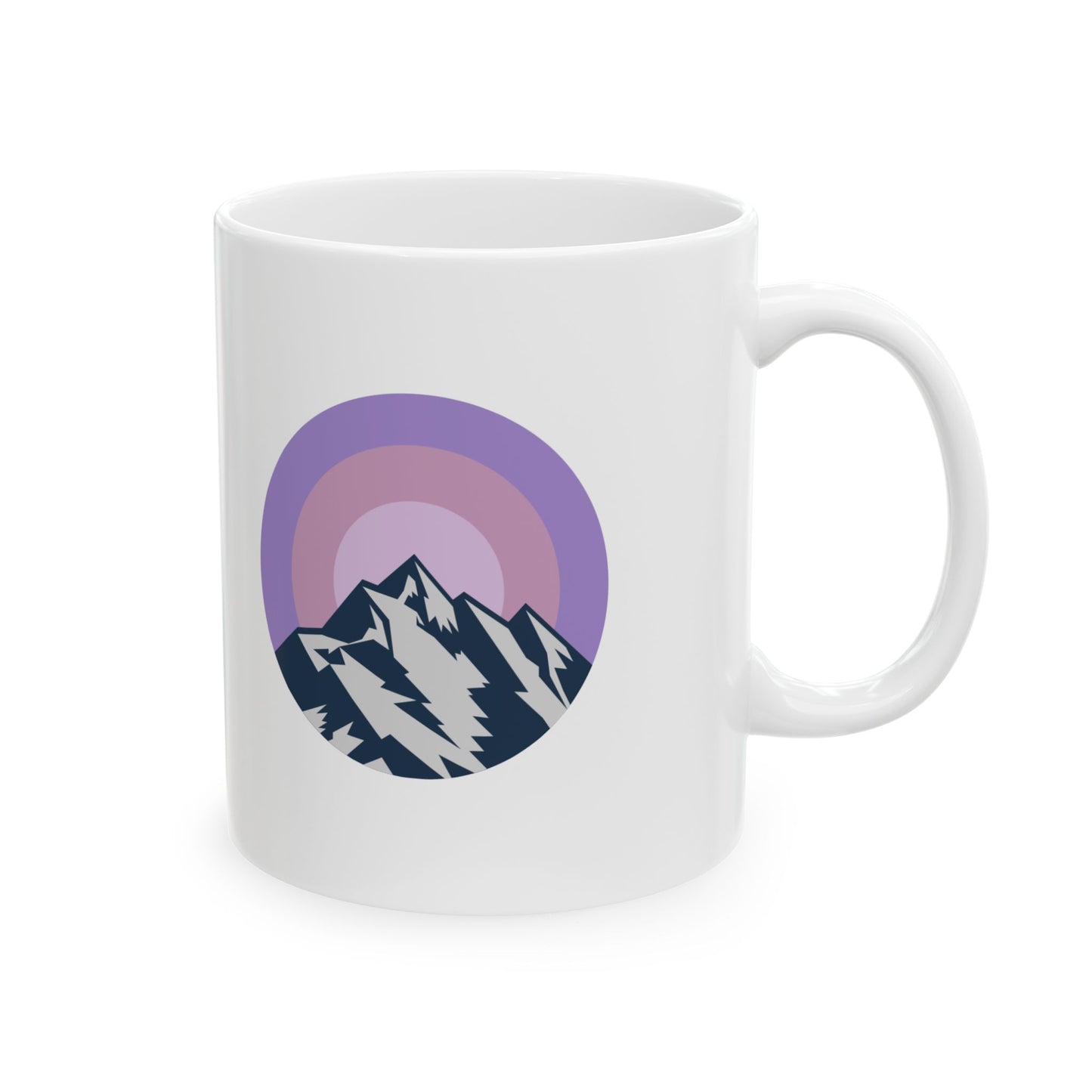 Mountain Sunrise Ceramic Mug | Perfect for Nature Lovers, Coffee Enthusiasts, Gift for Hikers, Adventure Decor, Eco-Friendly