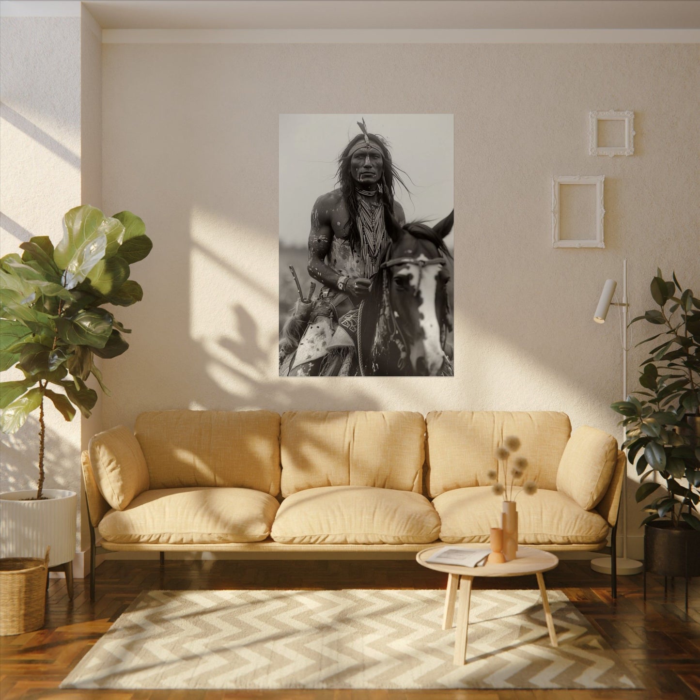 Spirit In The Saddle– Western Textured Watercolor Matte Posters