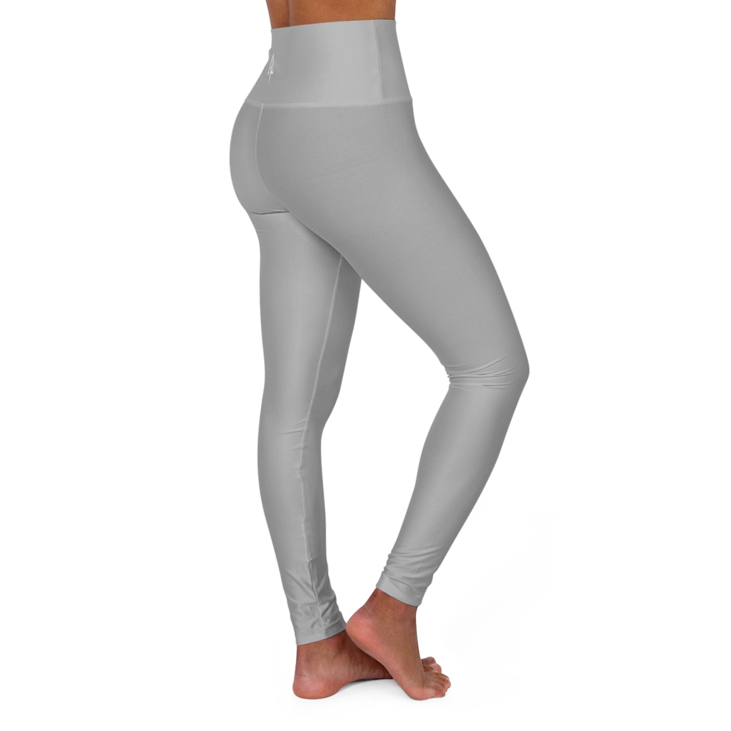Light Gray High Waisted Yoga Leggings - Purple, Comfortable Activewear, Fitness Pants, Ideal for Gym, Yoga, and Weekend Brunch