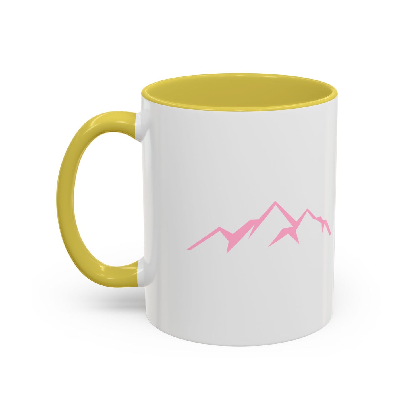 Mountain Vibes Mug | Colorful Coffee Mug | Artistic Drinkware | Gift for Nature Lovers | Hiking, Adventure, Pink Mountains