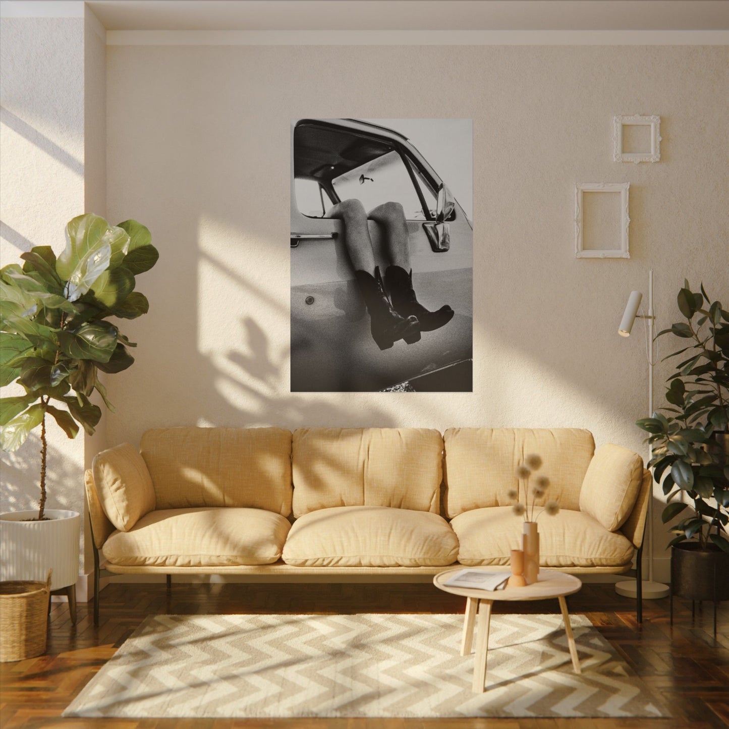 Kick'n Off The Dust— Saddle Up Western Textured Watercolor Matte Posters