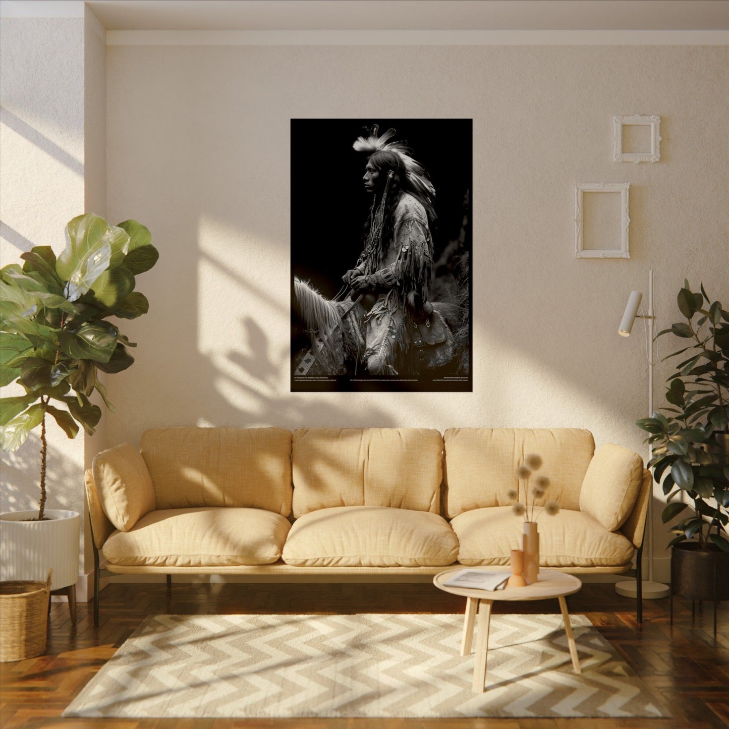 Ghost Rider – Western Textured Watercolor Matte Posters