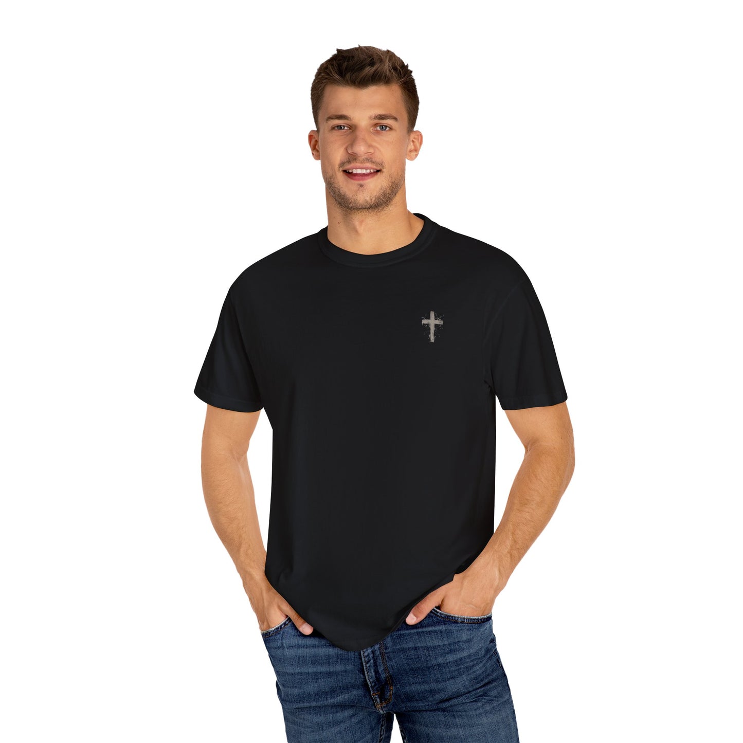 Psalm 23:2 Christian, Spiritual Apparel, Spiritual Gifts for Him and HerUnisex Garment-Dyed T-shirt
