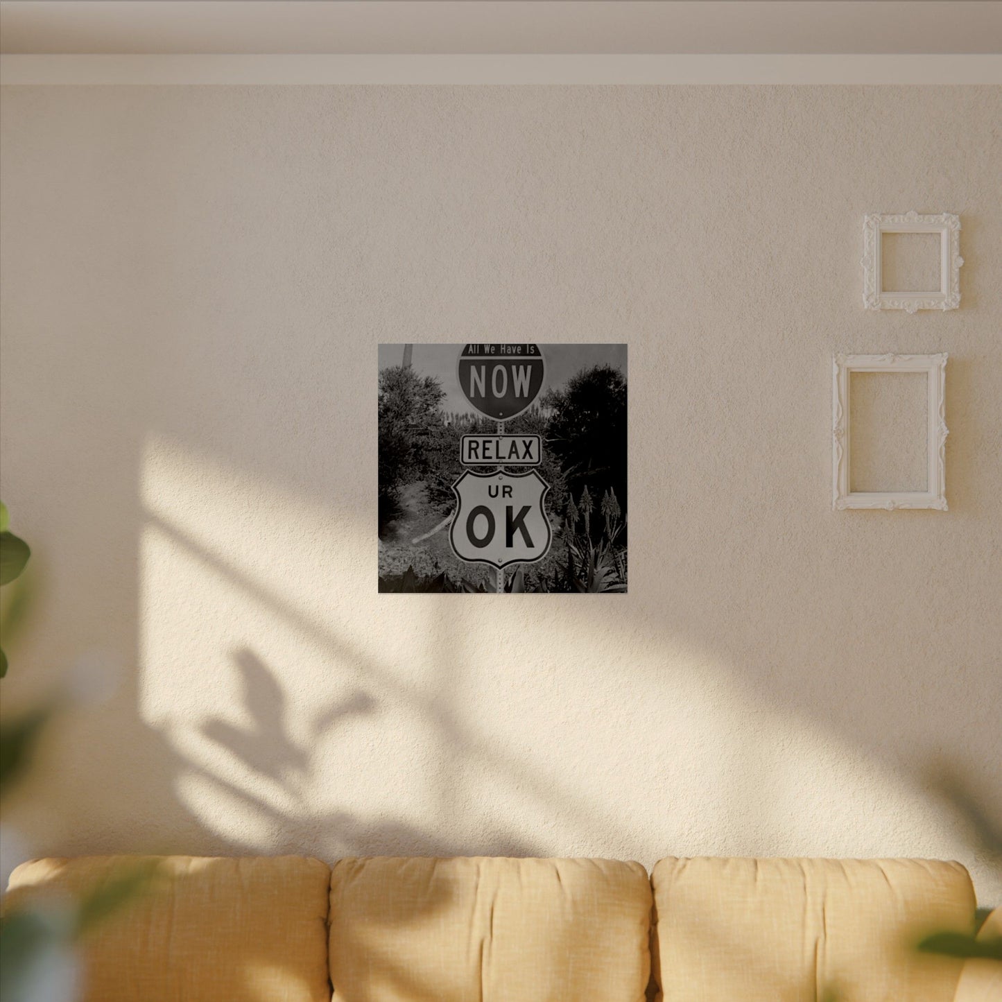 Here's Your Sign Textured Desert Watercolor Matte Posters