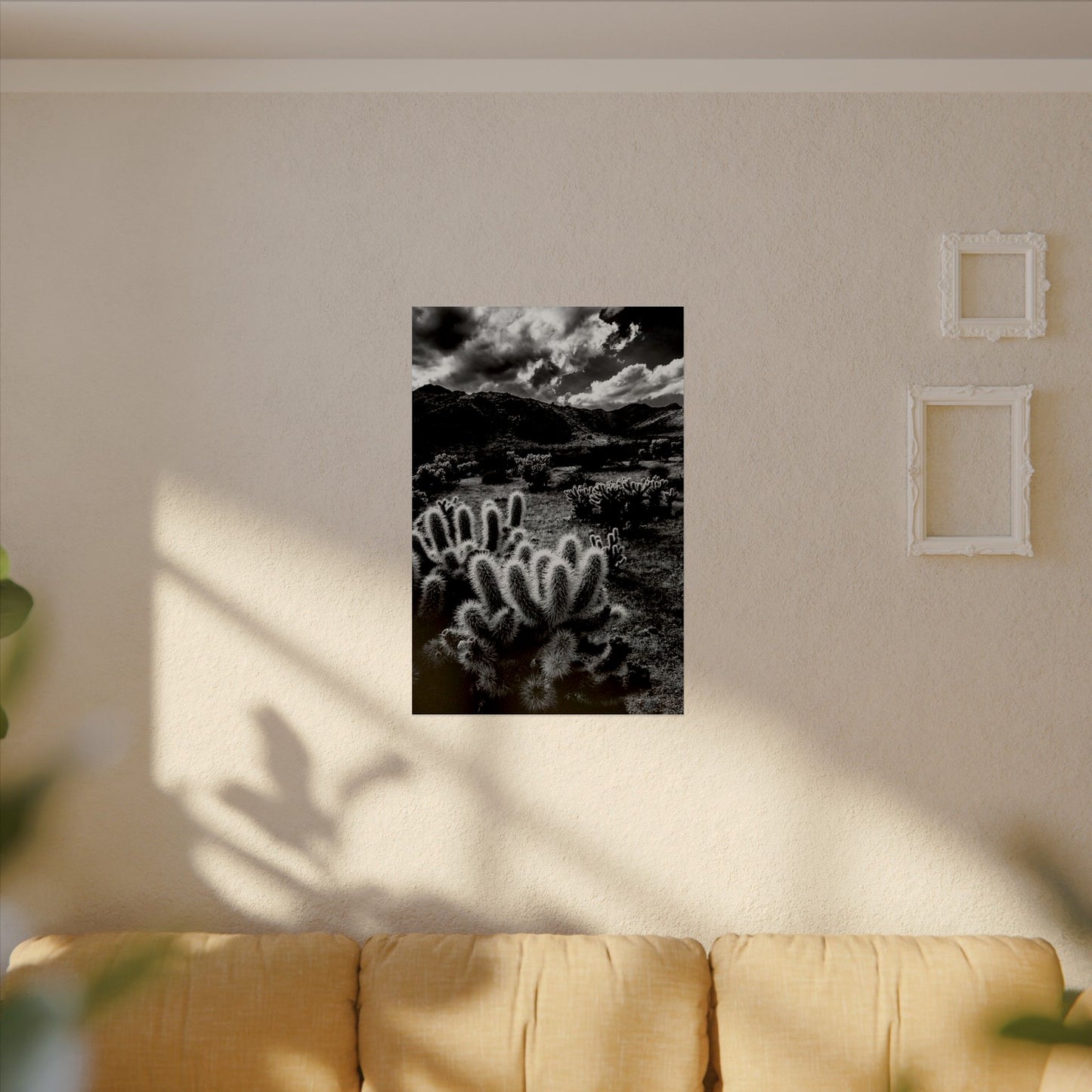 Western Desert Textured Watercolor Matte Posters