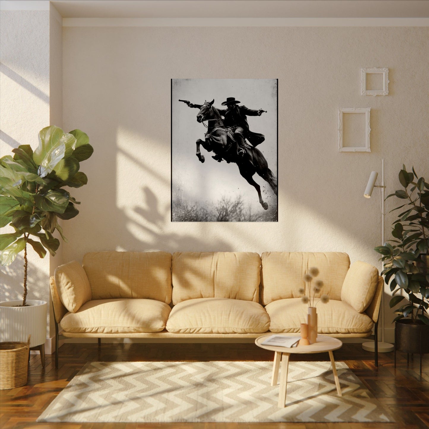 High Noon Pistols – Western Textured Watercolor Matte Posters