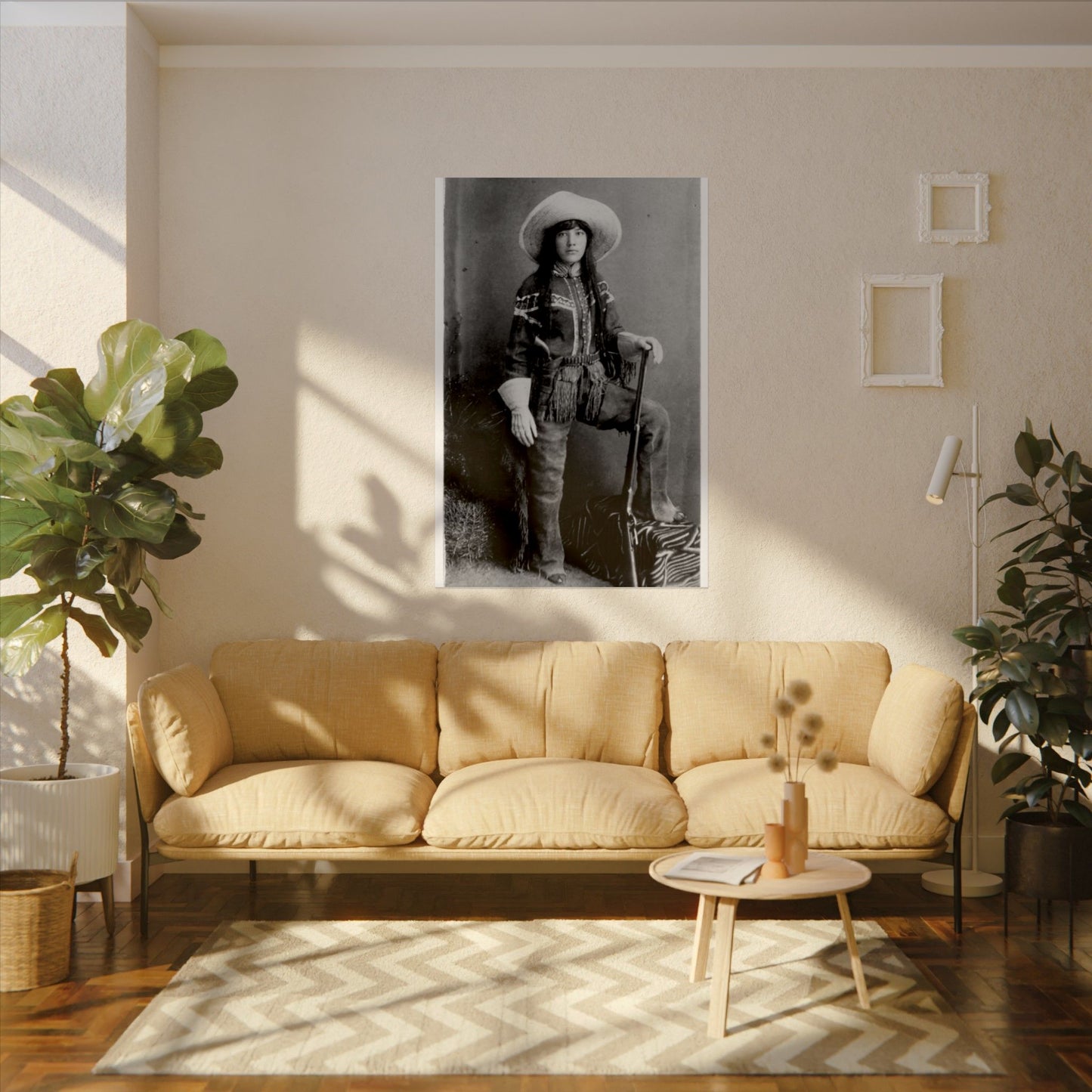 Desert Scout – Western Textured Watercolor Matte Posters