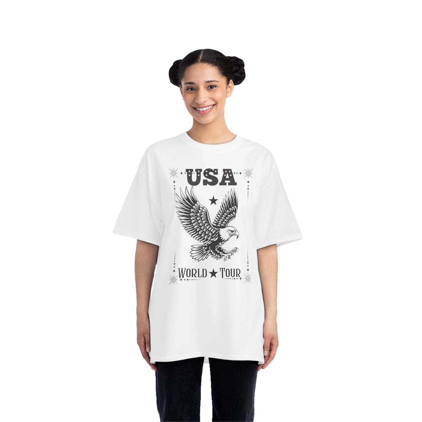 Patriotic World Tour T-Shirt | America 1776 Design, Fourth of July Shirt, Independence Day Tee, Memorial Day Top, Gift for Veterans
