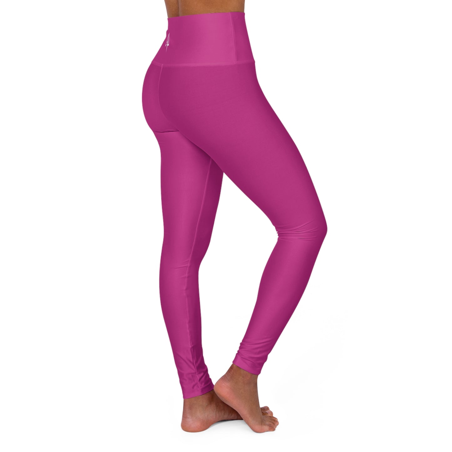Fushia Pink High Waisted Yoga Leggings - Purple, Comfortable Activewear, Fitness Pants, Ideal for Gym, Yoga, and Weekend Brunch