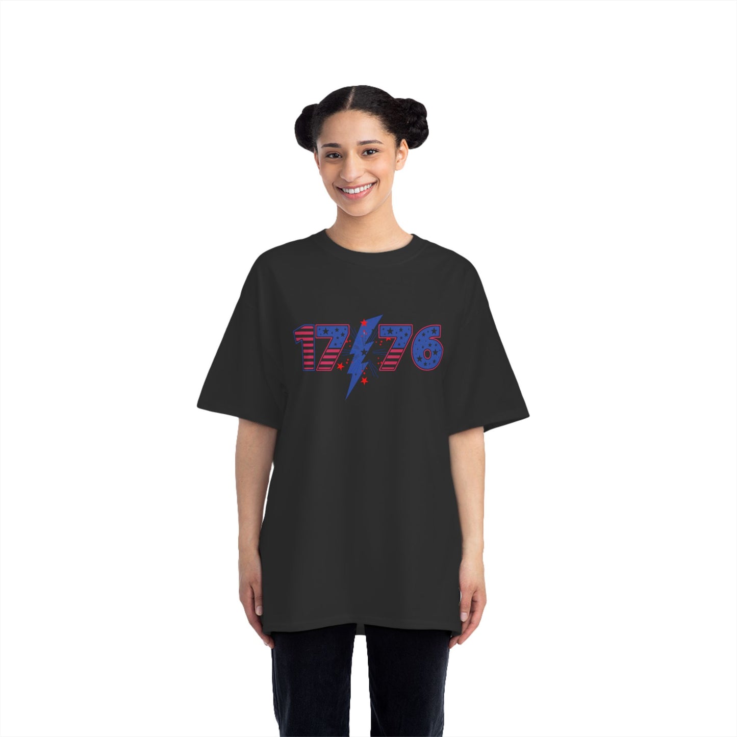 1776 Lightning Bolt Patriotic T-Shirt | America 1776 Design, Fourth of July Shirt, Independence Day Tee, Memorial Day Top, Gift for Veterans