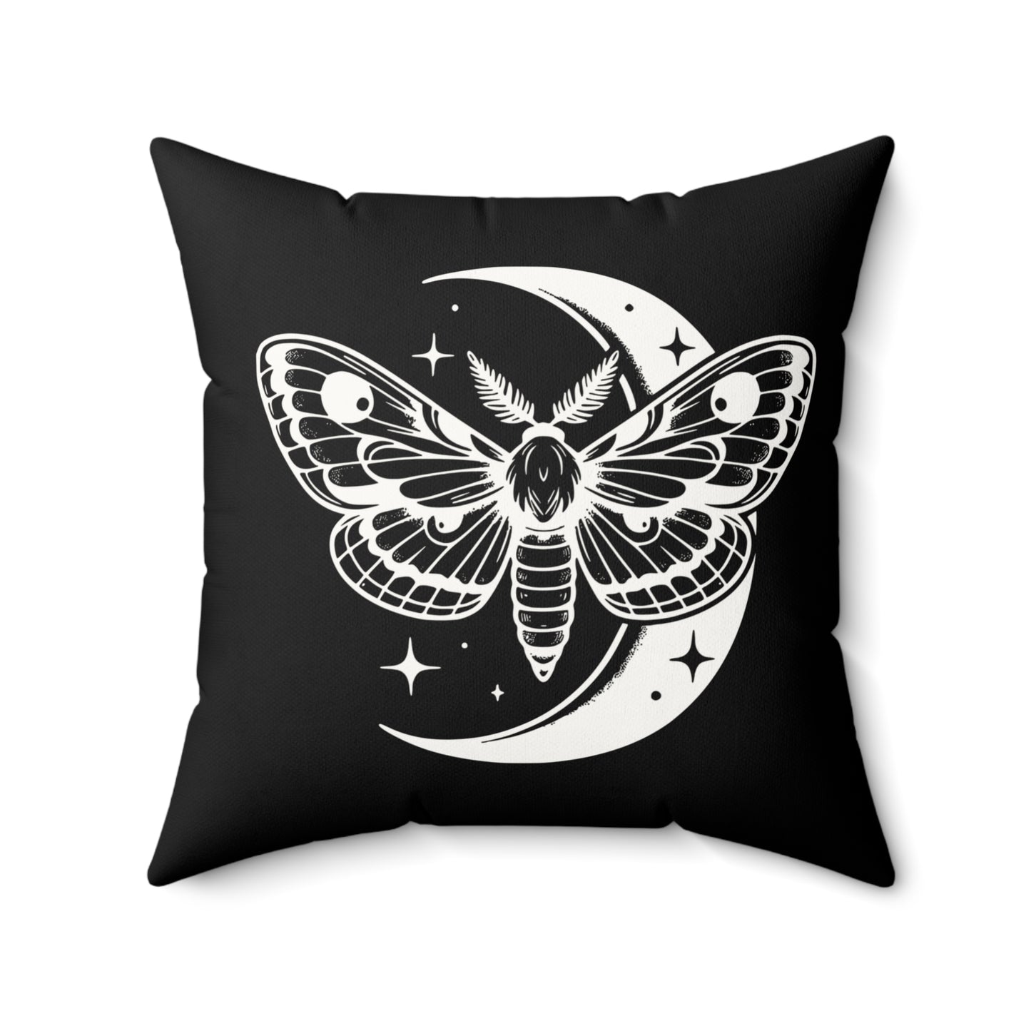 2 in 1 Deer & Moth Happy Halloween Throw Pillow, Cozy Faux Suede, Seasonal Decor, Halloween, Unique Gift Idea