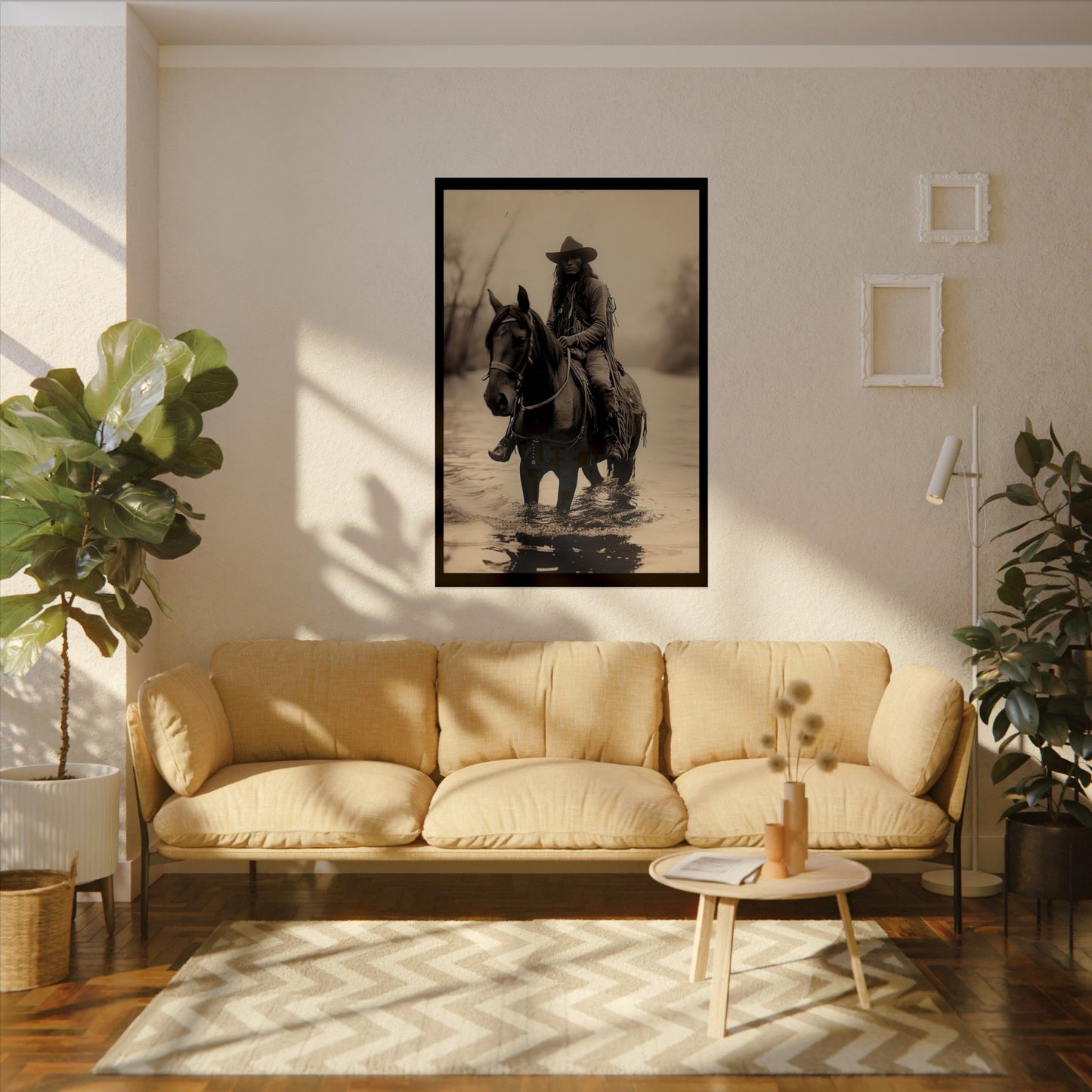 Ripples In Time – Western Textured Watercolor Matte Posters