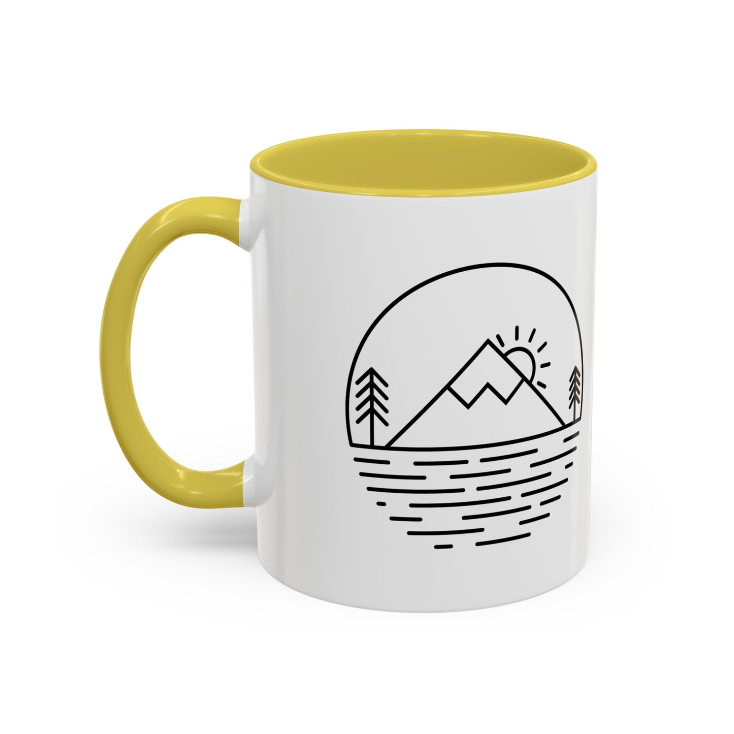 Nature-Inspired Colorful Mug, Perfect Gift for Nature Lovers, Coffee Mug for Outdoor Enthusiasts, Travel Souvenir, Adventure Coffee Cup