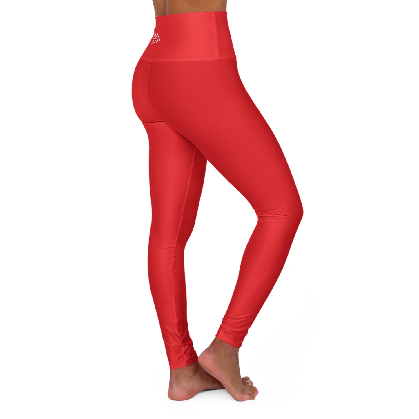 Red Adventure Awaits High Waisted Yoga Leggings - Purple, Comfortable Activewear, Fitness Pants, Ideal for Gym, Yoga, and Weekend Brunch