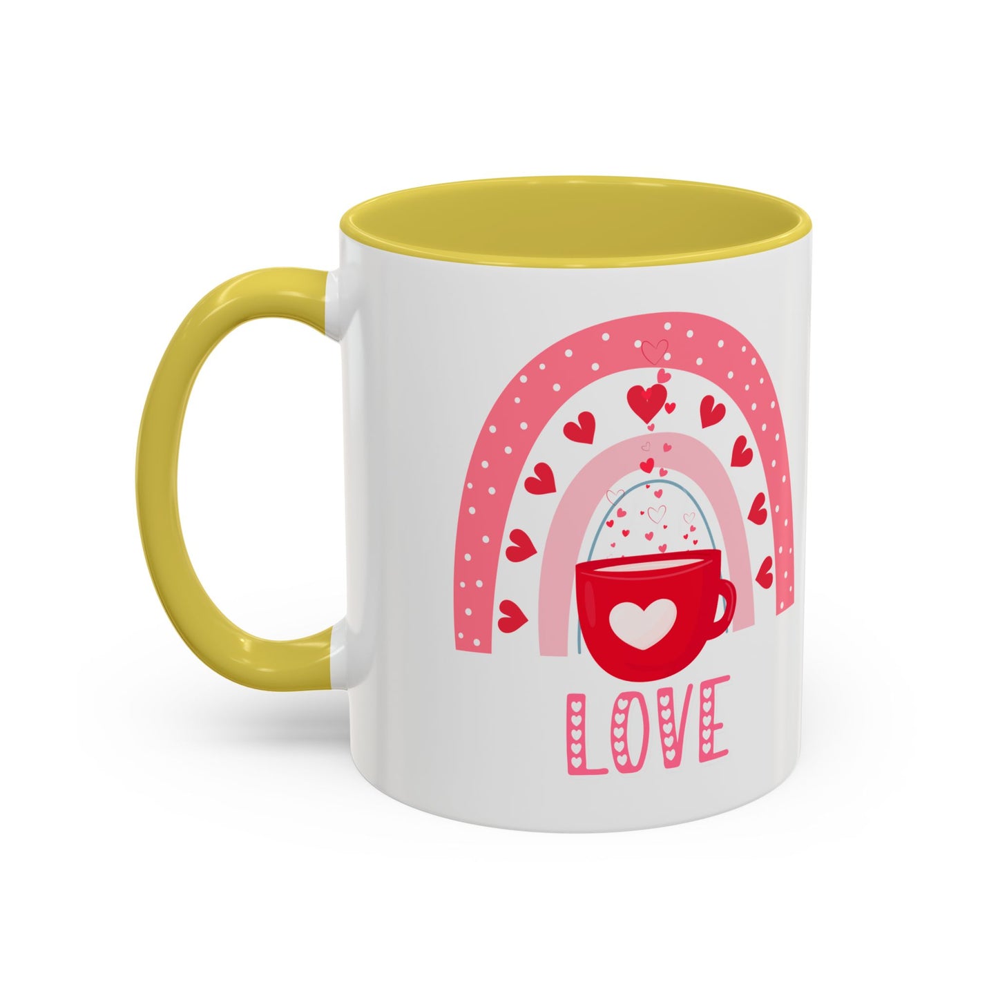 Rainbow Love Mug - Perfect for Valentine's Day, Couples, Self-Care, Gift for Her, Coffee Lovers
