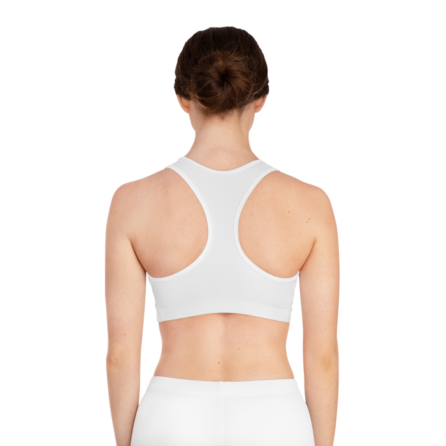 Arrow Ridge White Stylish Sports Bra for Active Women, Workout Top, Gym Essential, Fitness Apparel, Athleisure Wear, Yoga Gear