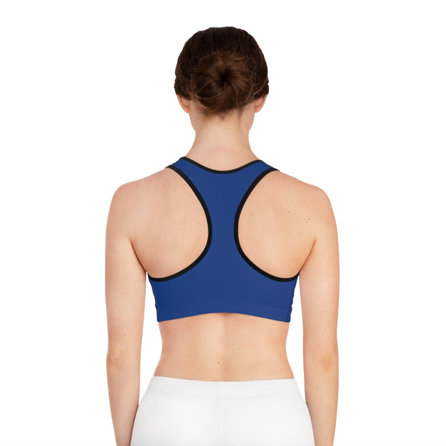 Arrow Ridge Deep Blue Stylish Sports Bra for Active Women, Workout Top, Gym Essential, Fitness Apparel, Athleisure Wear, Yoga Gear