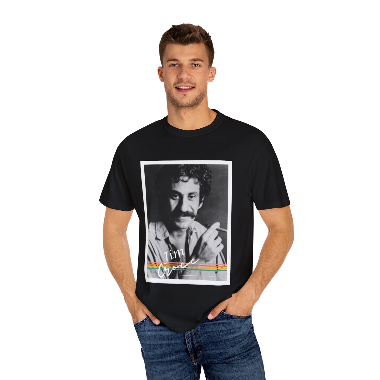 Vintage Jim Croce Inspired Unisex T-Shirt, Retro Graphic Tee, Casual Wear, Unique Gift for Fans, Perfect for Everyday Style, Tim Grace Design