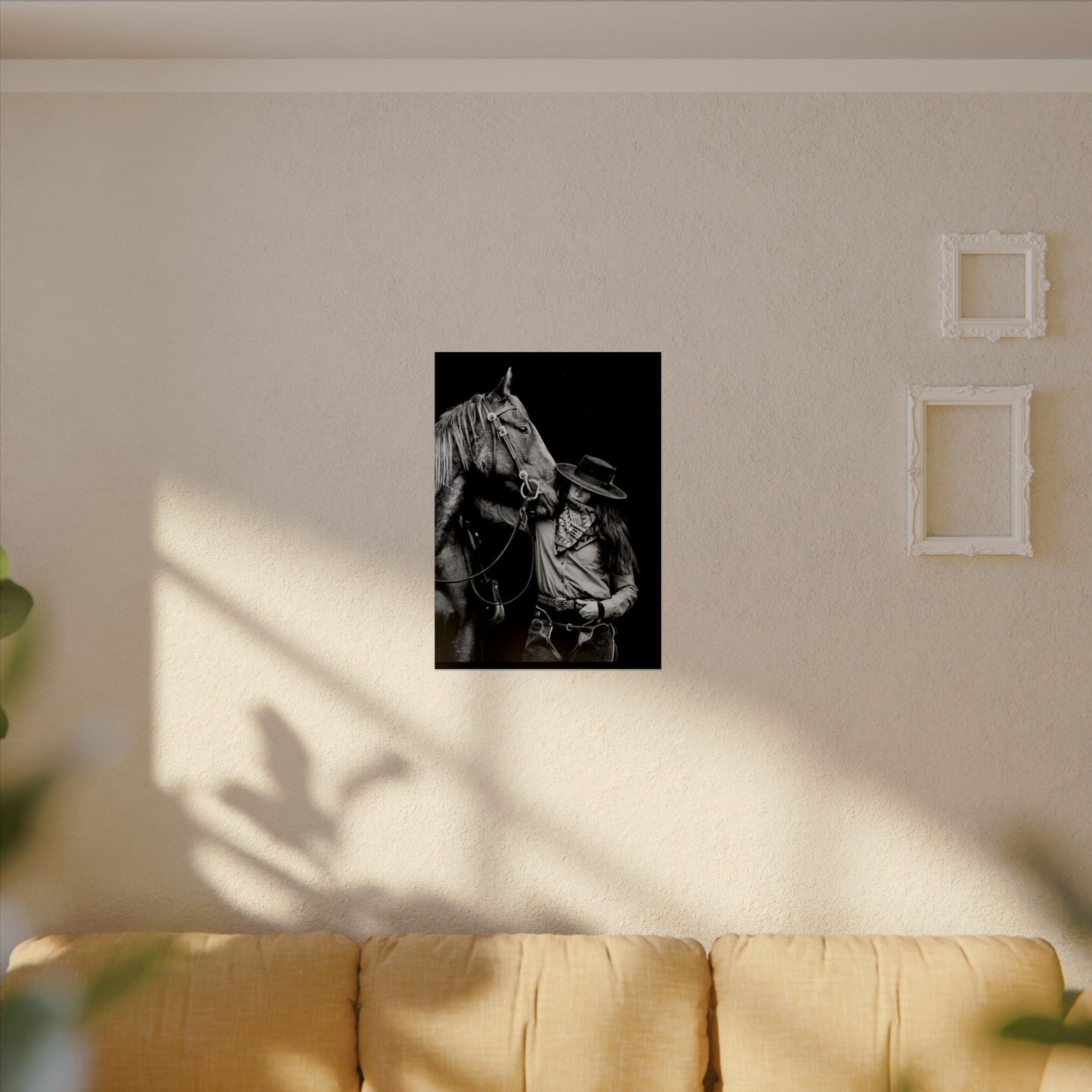 A Whisper Between Friends – Western Textured Watercolor Matte Posters