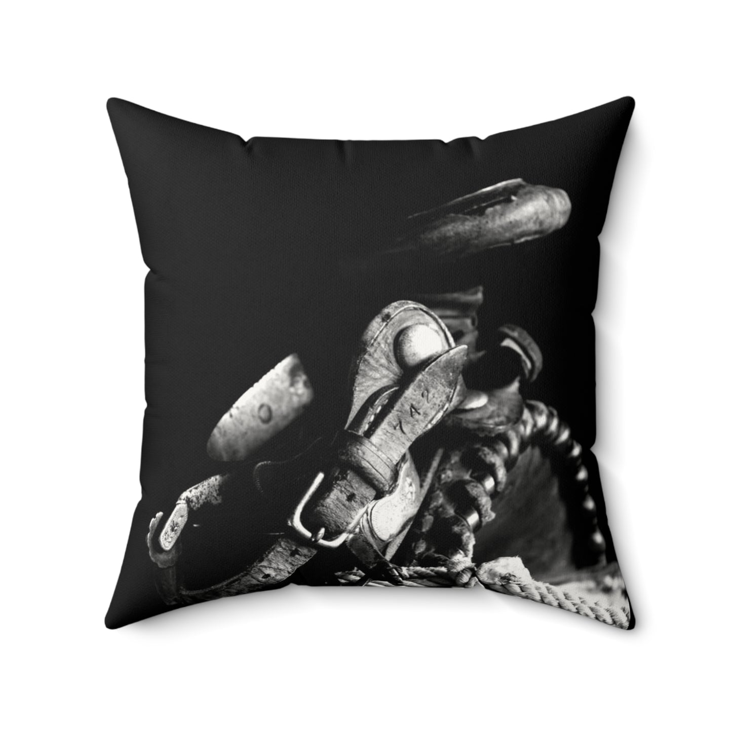 Saddle Up Faux Suede Pillow, Cozy Home Decor, Motivational Cushion, Bohemian Bedroom Accessory, Unique Gift Idea, Stay Wild