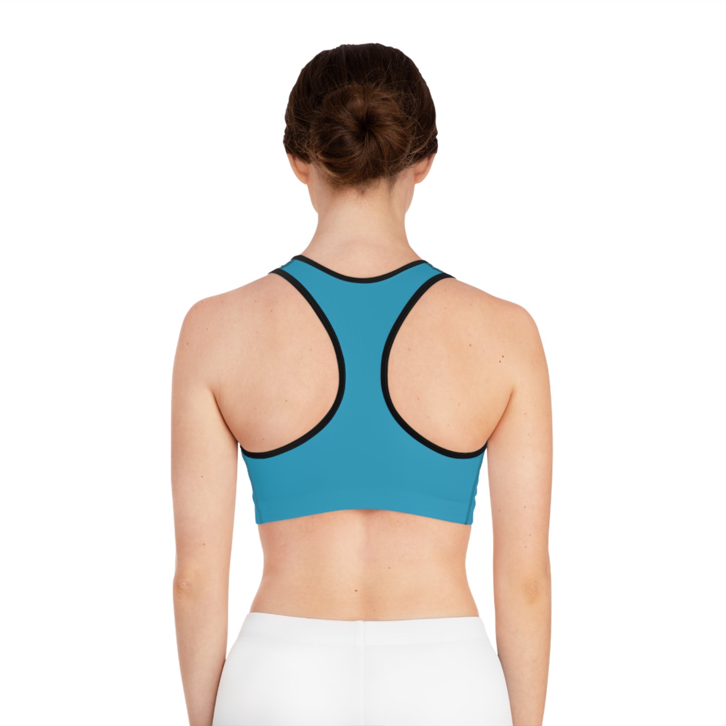 Arrow Ridge Ocean Blue Stylish Sports Bra for Active Women, Workout Top, Gym Essential, Fitness Apparel, Athleisure Wear, Yoga Gear