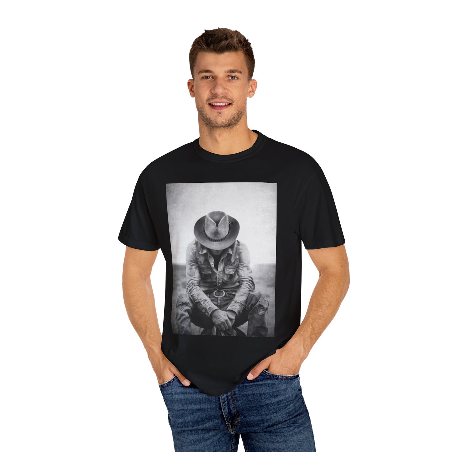 Vintage Cowboy Graphic T-Shirt, Unisex Casual Tee, Western Style Apparel, Gift for Cowboys, Outdoor Adventures