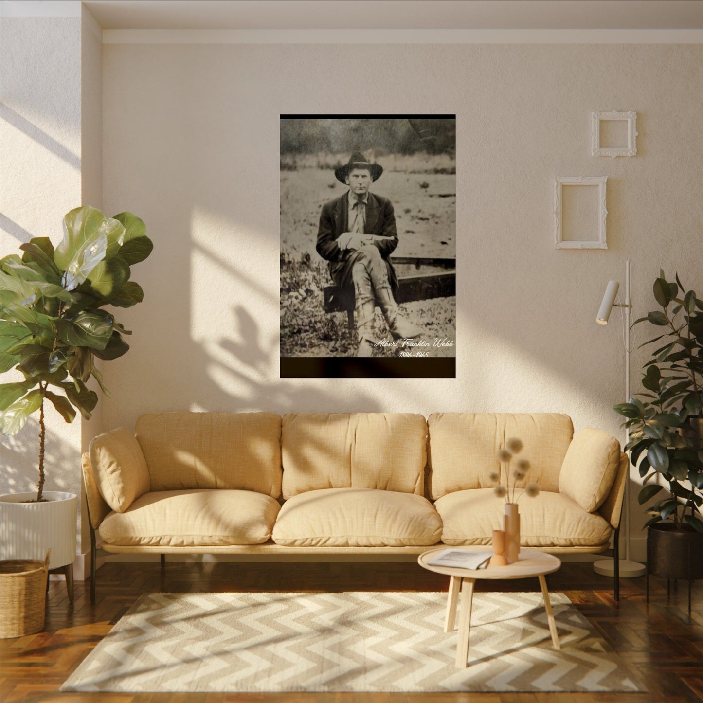 " Bad Albert" Webb – Western Textured Watercolor Matte Posters