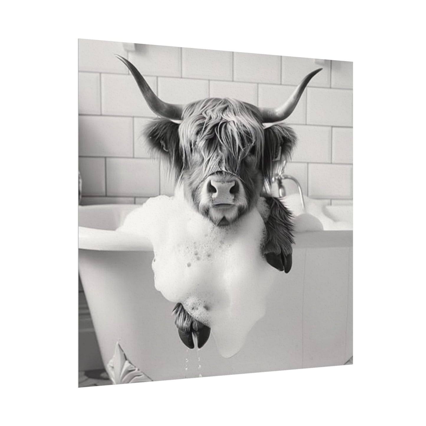 Hoofs & Suds – Western Textured Watercolor Matte Posters