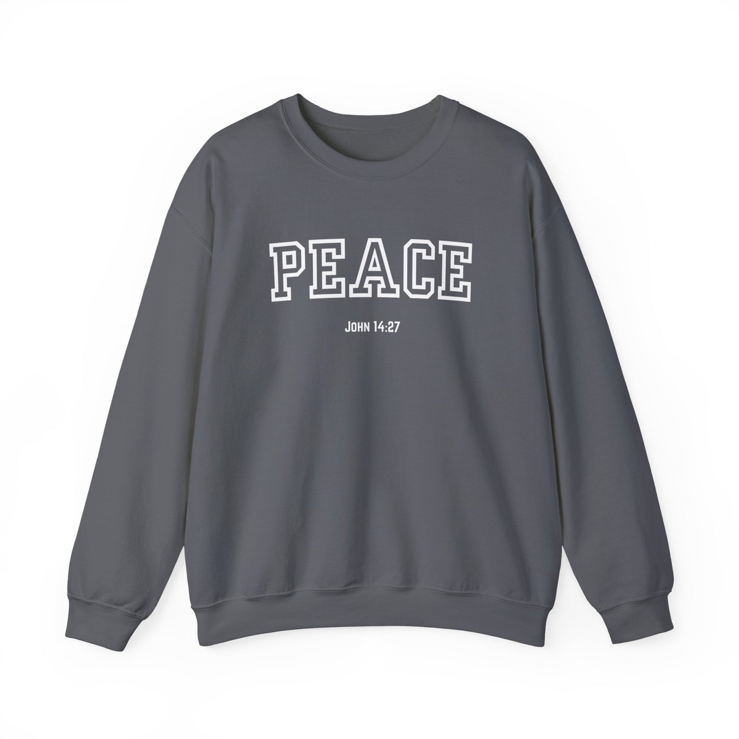 Unisex Peace Sweatshirt | Cozy Crewneck for Comfort, Faith & Hope | Perfect Gift for Family, Friends, and Holidays | Inspirational Apparel,