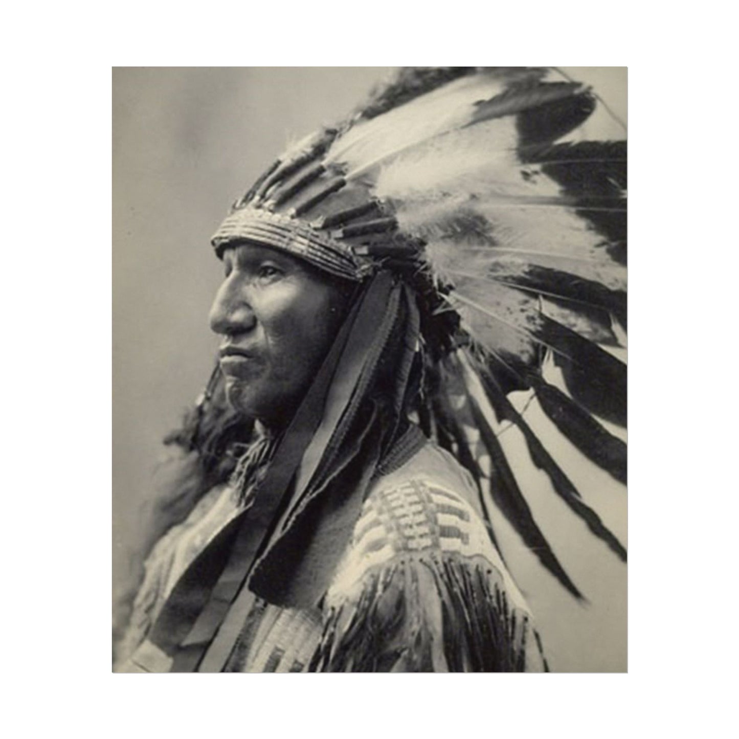 Black Rock Sioux – Western Textured Watercolor Matte Posters