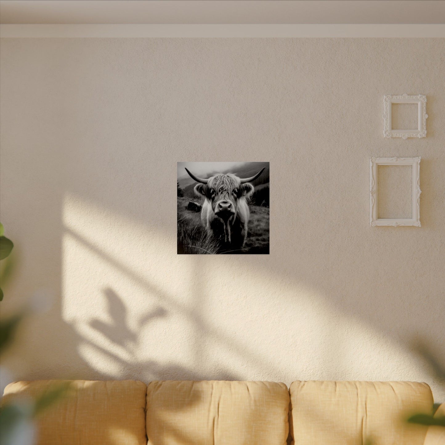 The Horned Guard – Western Textured Watercolor Matte Posters