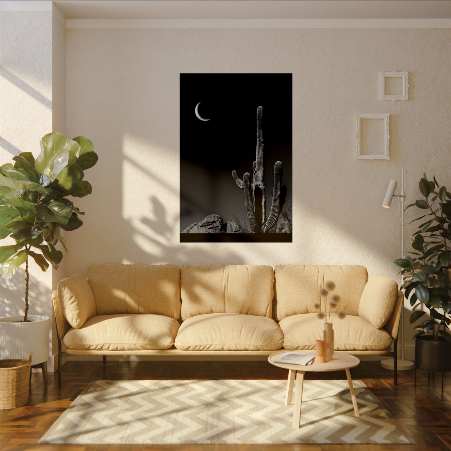 Desert Night Sky– Western Textured Watercolor Matte Posters