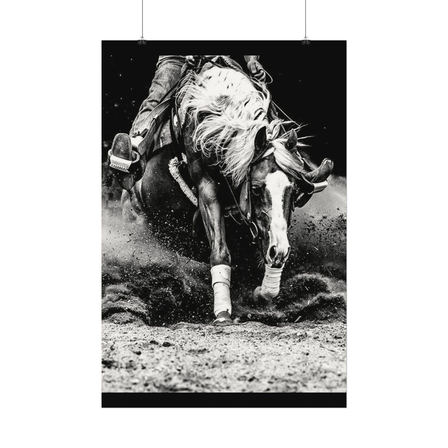 Burning The Barrel – Western Textured Watercolor Matte Posters