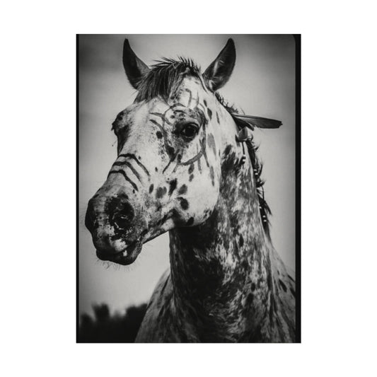 Pale Rider – Western Textured Watercolor Matte Posters