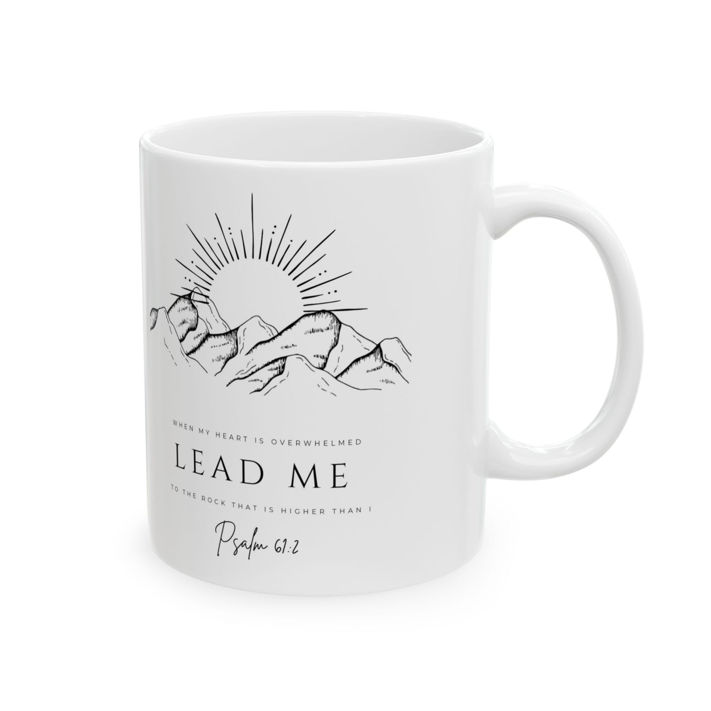 Inspiring Ceramic Mug - Motivational Drinkware, Perfect Gift for Him or Her, Coffee Lovers, Adventurers, Spiritual Gifts, Home Decor