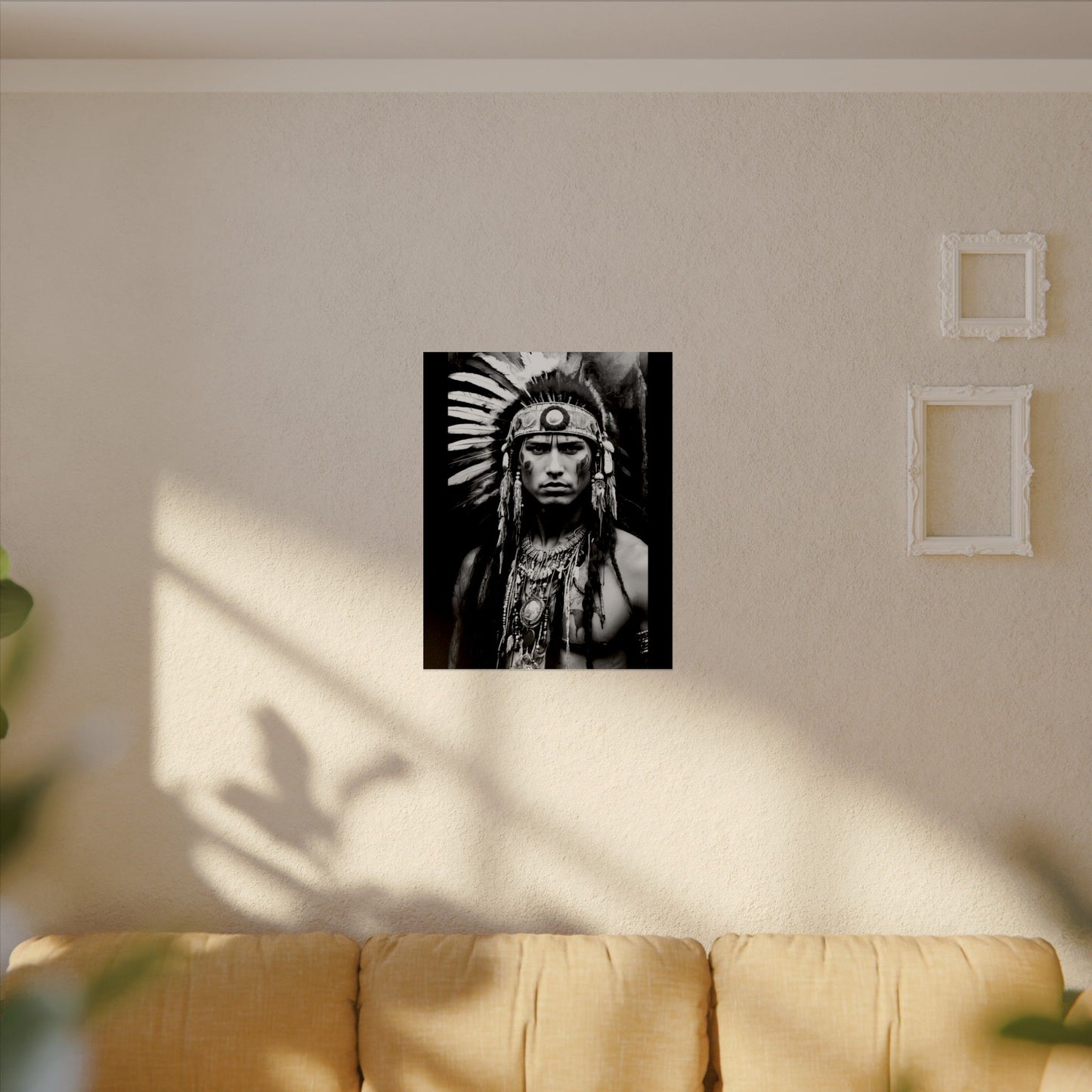 Strength In Stillness– Western Textured Watercolor Matte Posters