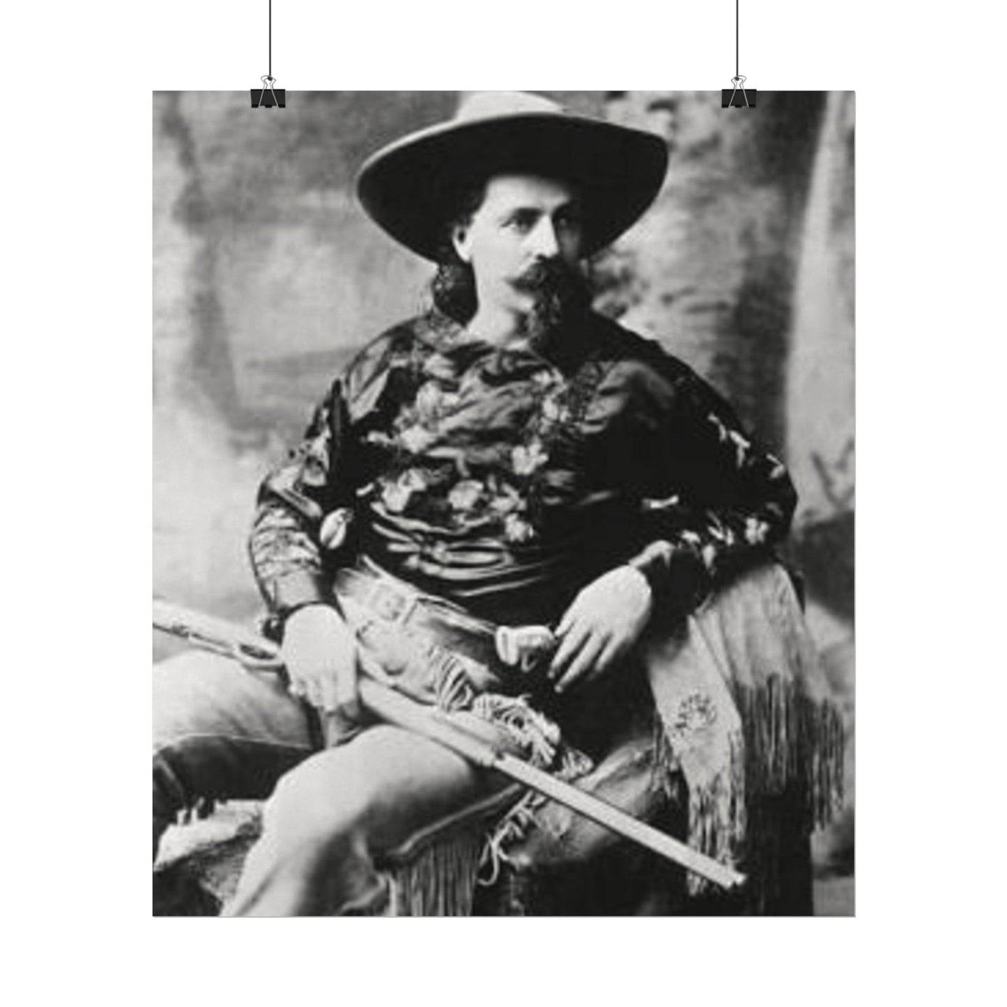 Wild Bill – Western Textured Watercolor Matte Posters