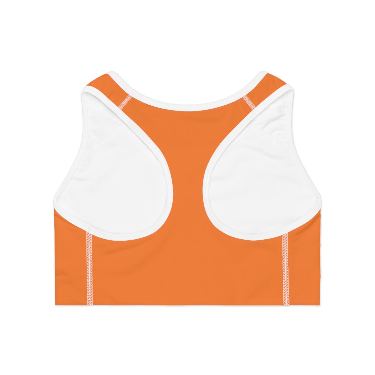 Arrow Ridge Sunset Orange Stylish Sports Bra for Active Women, Workout Top, Gym Essential, Fitness Apparel, Athleisure Wear, Yoga Gear