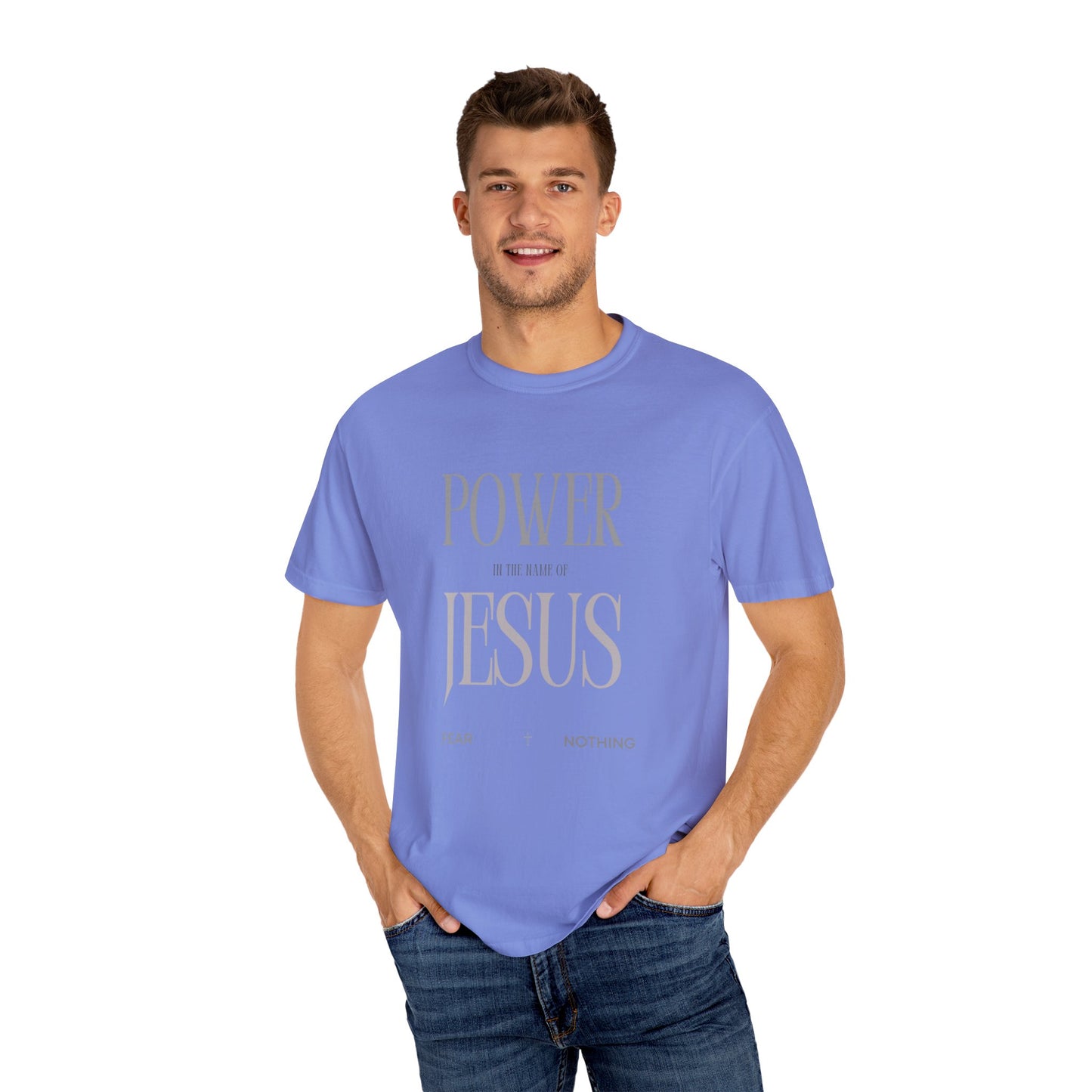Faith-Inspired Jesus Unisex T-shirt, Power in the Name of Jesus Tee, Christian Apparel, Inspirational Gift, Religious T-shirt