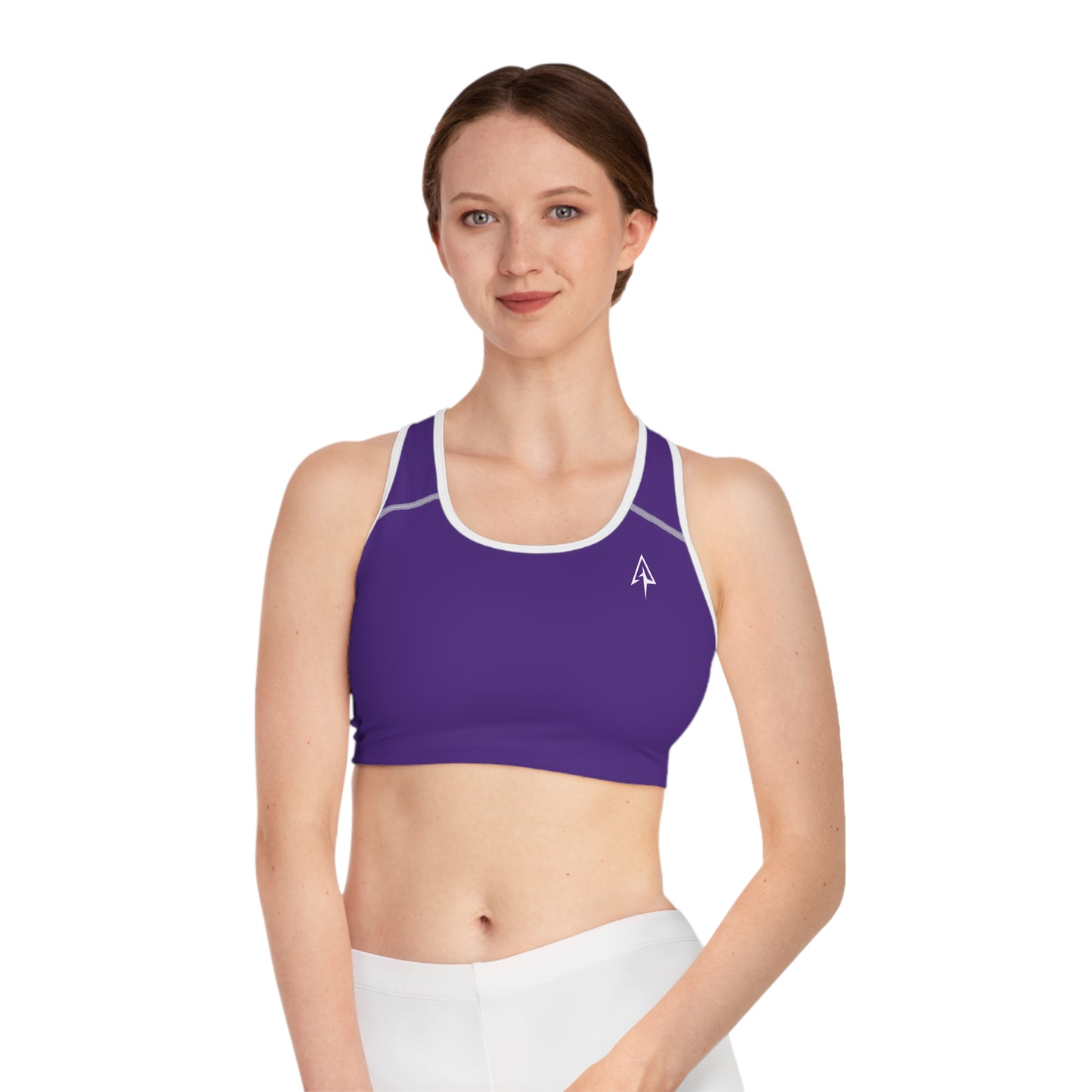 Arrow Ridge Royal Purple Stylish Sports Bra for Active Women, Workout Top, Gym Essential, Fitness Apparel, Athleisure Wear, Yoga Gear