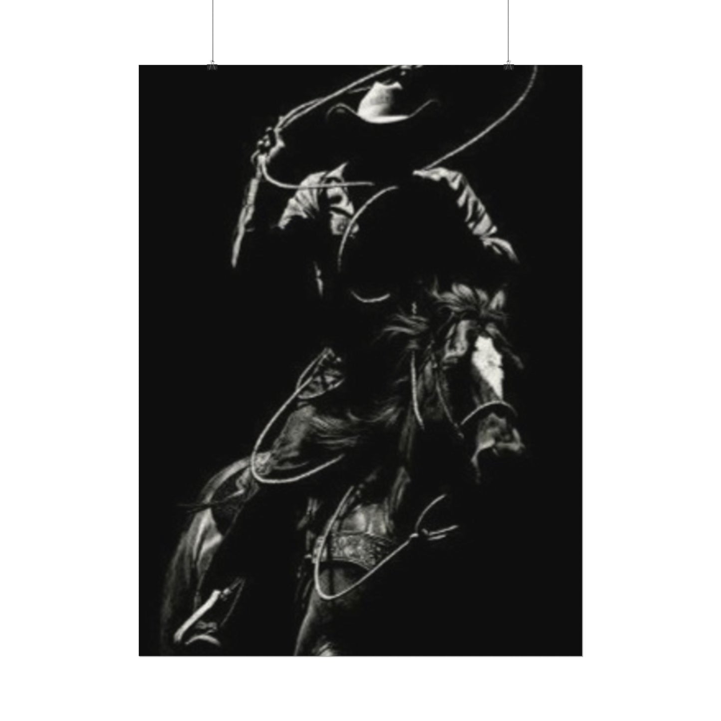 The Ropers Mark – Western Textured Watercolor Matte Posters