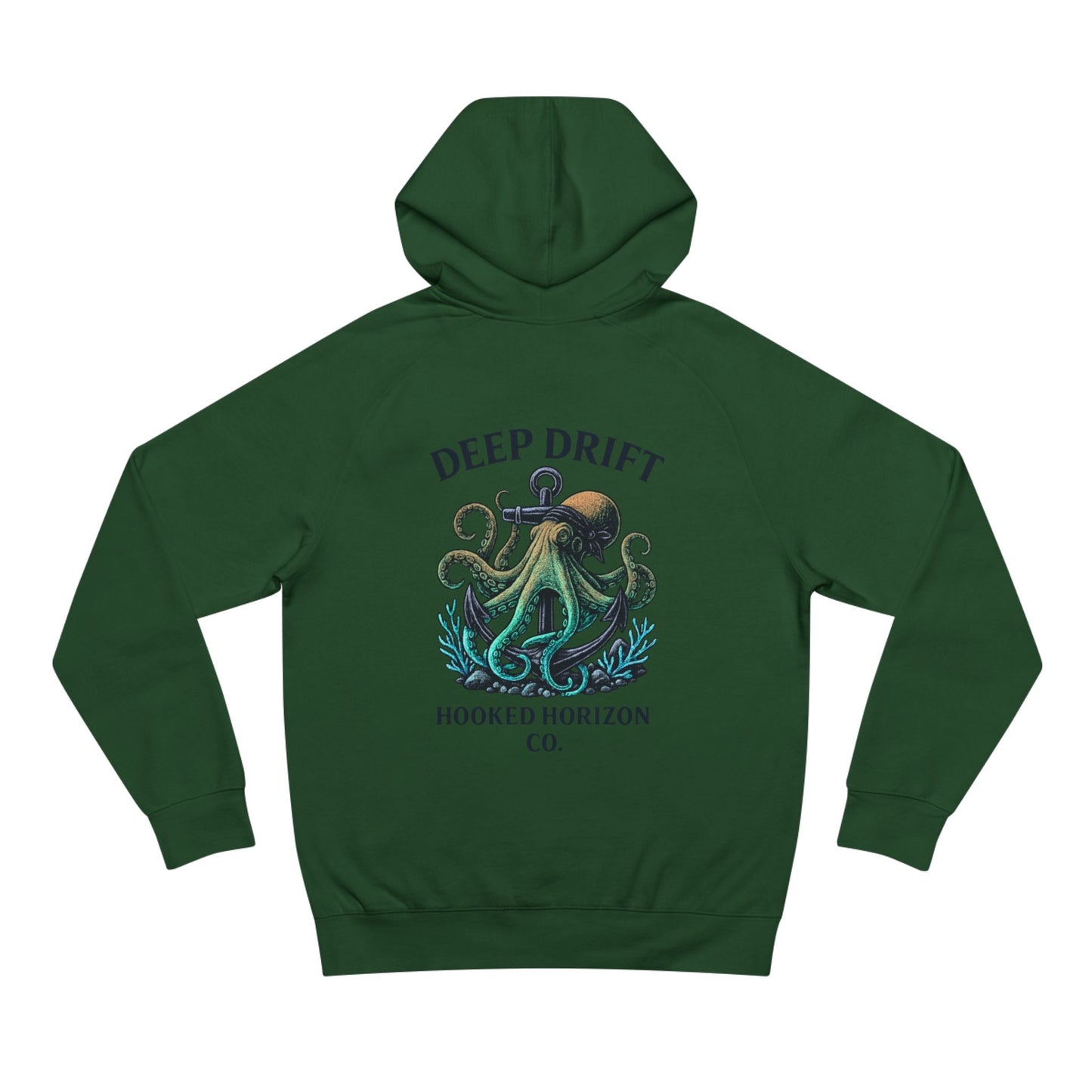 Deep Drift Octopus Unisex Hoodie, Cozy Sweatshirt, Ocean-Themed Apparel, Gift for Sea Lovers, Adventure Wear, Casual Fashion