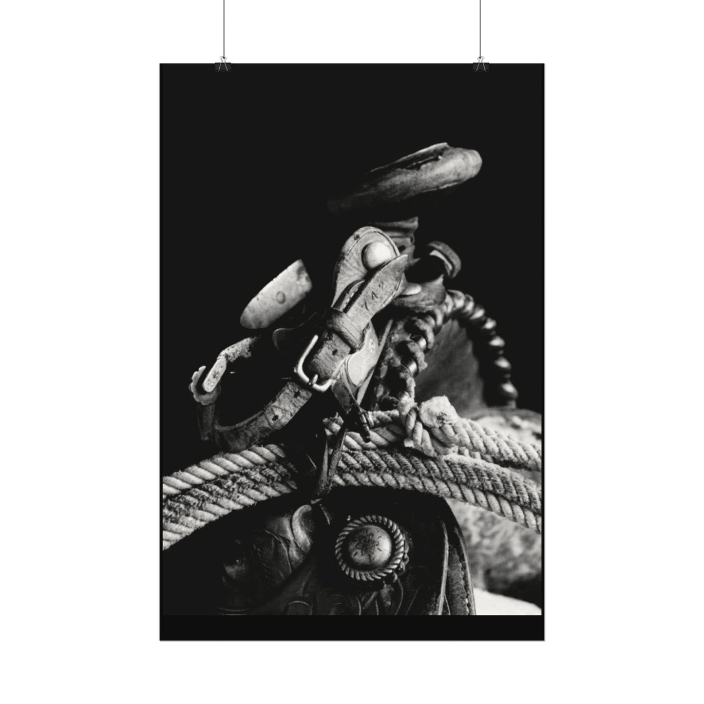 Saddle Up – Western Textured Watercolor Matte Posters