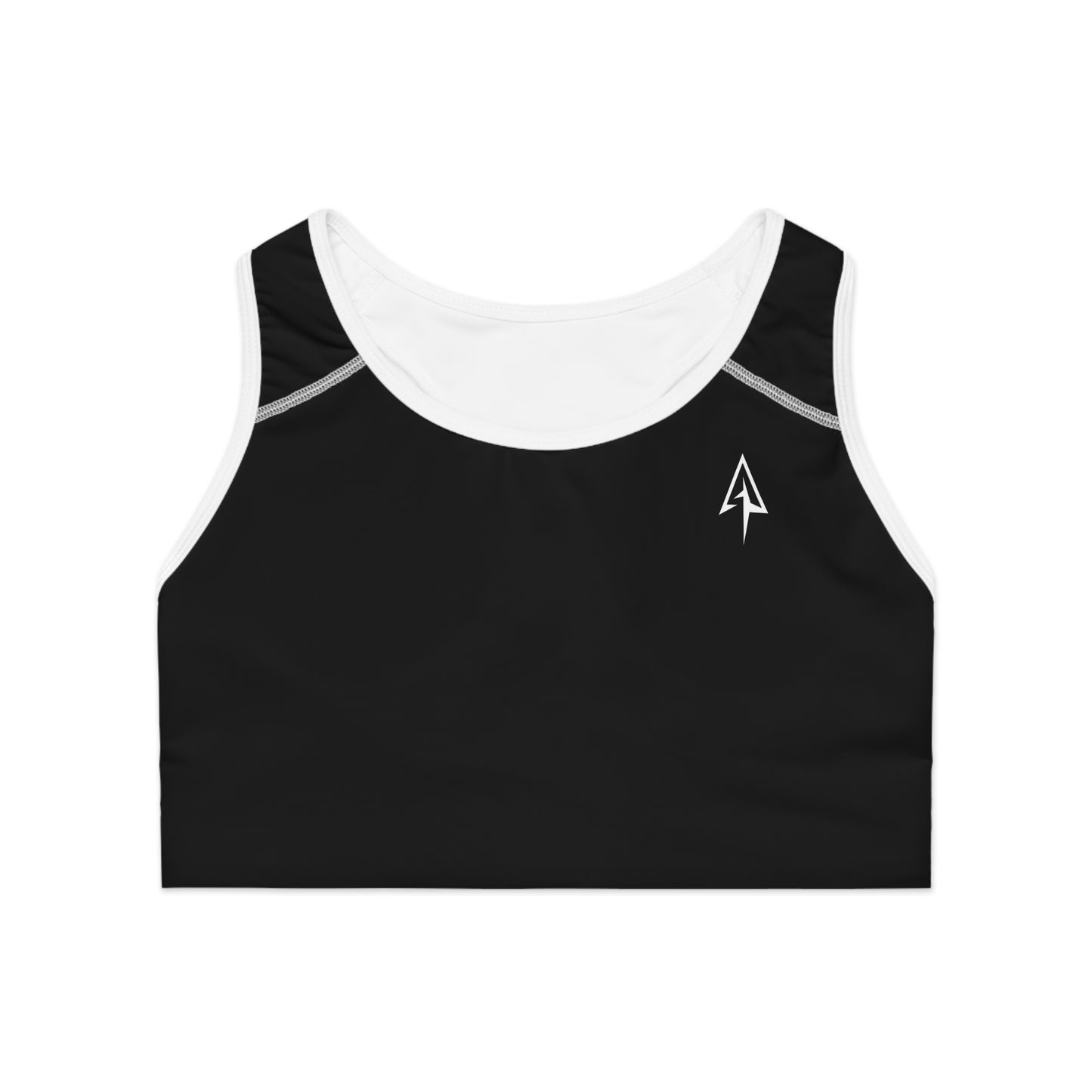 Arrow Ridge Black Stylish Sports Bra for Active Women, Workout Top, Gym Essential, Fitness Apparel, Athleisure Wear, Yoga Gear