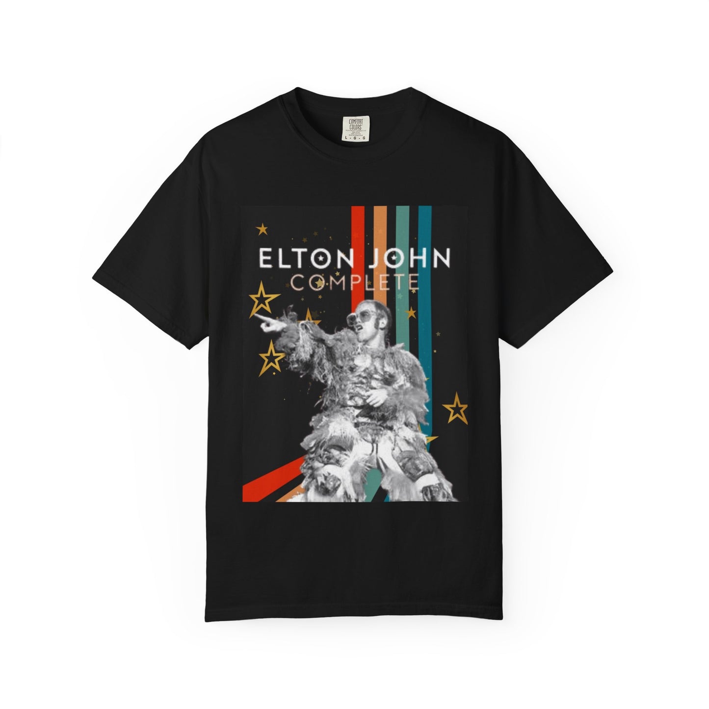 Elton Retro Tee Unisex Garment-Dyed T-shirt Blast From The Past, Rock, Music Fan Gifts