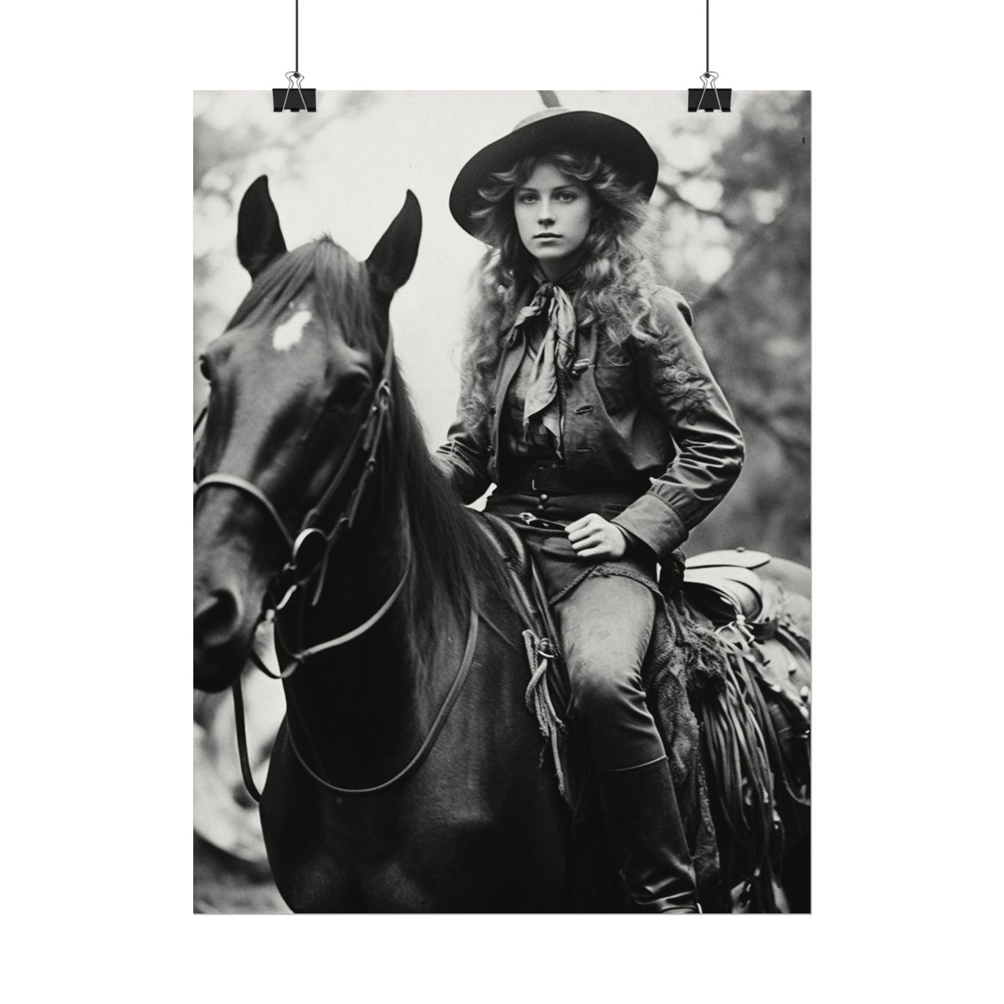 Legacy In Leather & Stone– Western Textured Watercolor Matte Posters